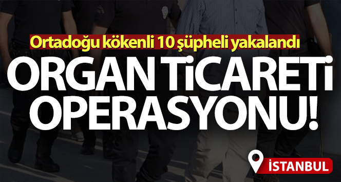İstanbul’da organ ticareti operasyonu!