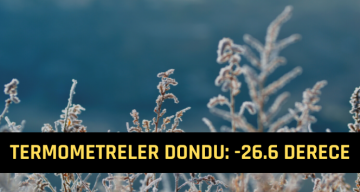Sivas’ta Hava Sıcaklığı -26.6 Dereceye Düştü