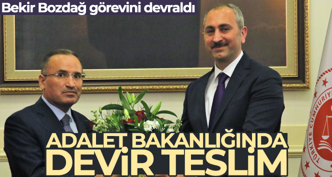 Adalet Bakanlığı’nda devir teslim gerçekleşti