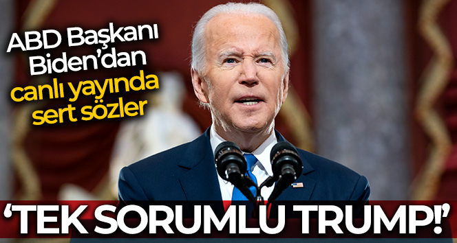 Biden’dan ABD Kongre baskınının yıldönümünde Trump’a suçlama