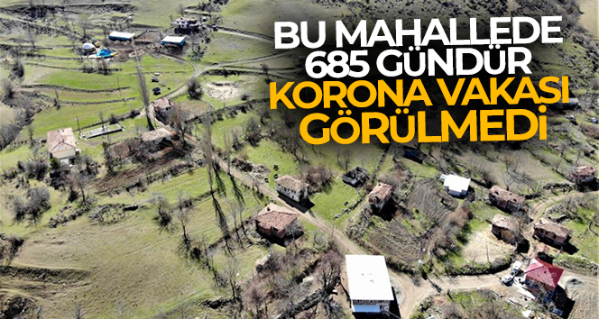 Bu mahallede 685 gündür korona vakası görülmedi