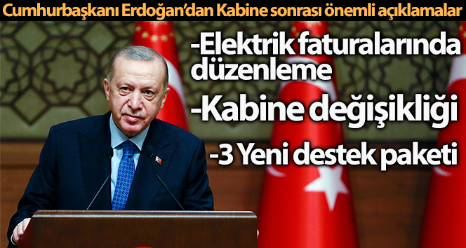 Cumhurbaşkanı Erdoğan: ‘Elektrik tarifelerini yeniden düzenledik’