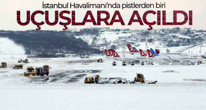 İstanbul Havalimanı’nda pistlerden biri uçuşlara açıldı