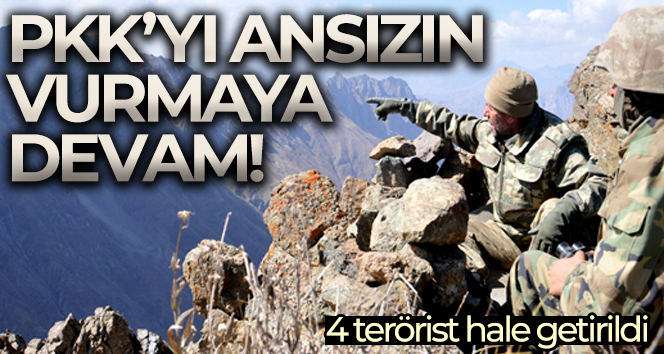 MSB: ‘Ansızın vurmaya devam! 4 PKK’lı terörist etkisiz hâle getirildi’
