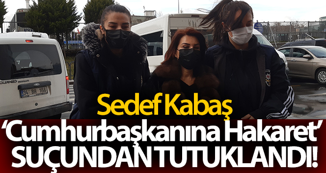 Sedef Kabaş ‘Cumhurbaşkanına hakaret’ suçundan tutuklandı