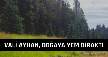 Sivas Valisi Salih Ayhan, Doğaya Yem Bıraktı