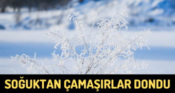 Sivas’ta Çamaşırlar Dondu, Sosyal Medyada Gündem Oldu