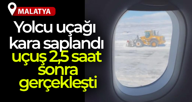 Yolcu uçağı kara saplandı, uçuş 2,5 saat sonra gerçekleşti