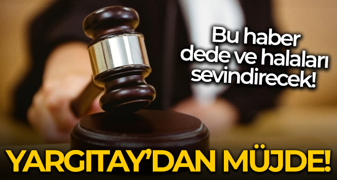 Dede ve halalara Yargıtay’dan müjde