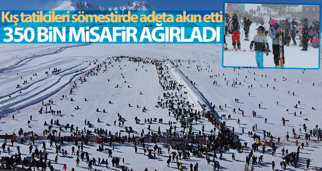 Erciyes sömestirde 350 bin misafir ağırladı