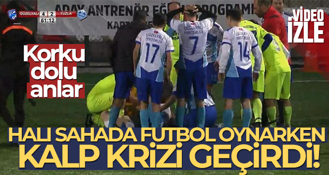 Halı sahada futbol oynarken kalp krizi geçirdi