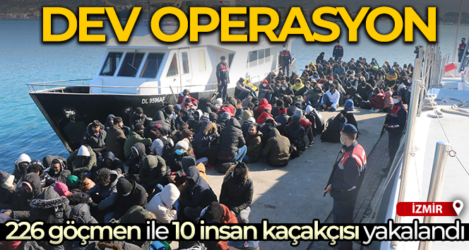 İzmir’de göçmen operasyonu