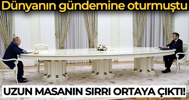 Macron, PCR testini reddettiği için görüşme dev masada yapıldı