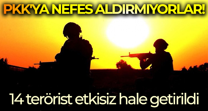 MSB: ’14 PKK/YPG’li terörist etkisiz hale getirildi’