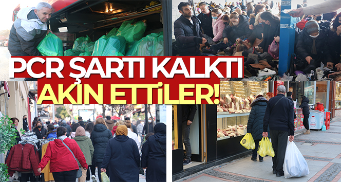 PCR testi kalktı, Bulgarlar Edirne’ye akın etti