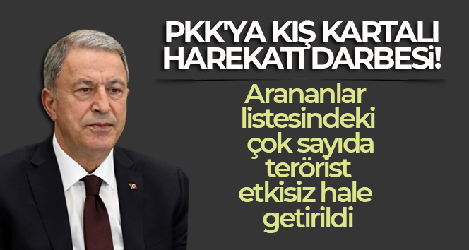PKK’ya Kış Kartalı Harekatı darbesi!