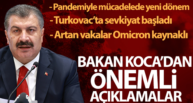 Sağlık Bakanı Koca: “Yerli aşımız Turkovac’ın yeni serilerinin sevkiyatı şehir hastanelerimize başlamıştır”