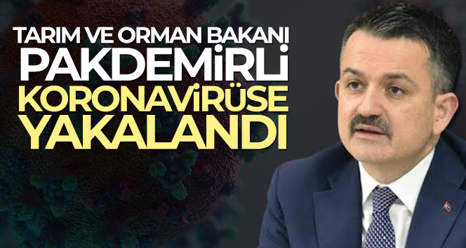 Tarım ve Orman Bakanı Bekir Pakdemirli, koronavirüse yakalandı