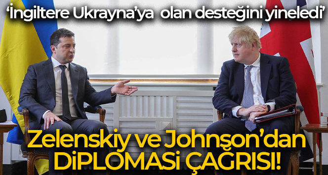 Zelenskiy ve Johnson’dan Donbass krizi konusunda diplomasi çağrısı