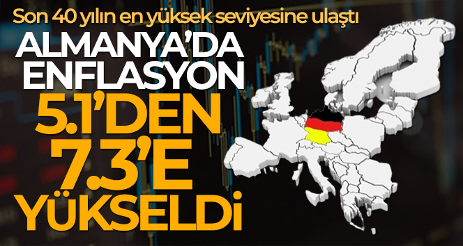 Almanya’da enflasyon 5.1’den 7.3’e yükseldi