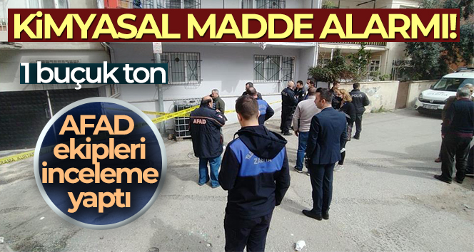 Bursa’da 1 buçuk tonluk kimyasal madde alarmı