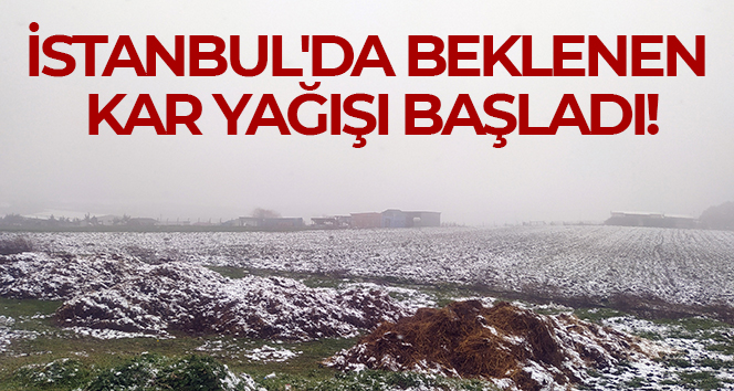 Çatalca’da kar yağışı