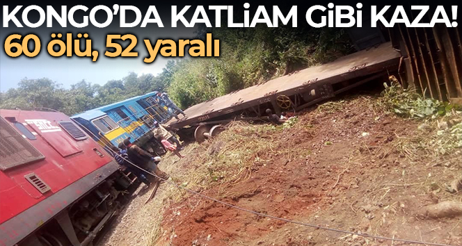 Kongo’da tren kazası: 60 ölü, 52 yaralı
