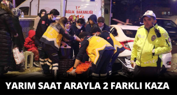 Aynı Saat İçerisinde İki Kaza 9 Yaralı