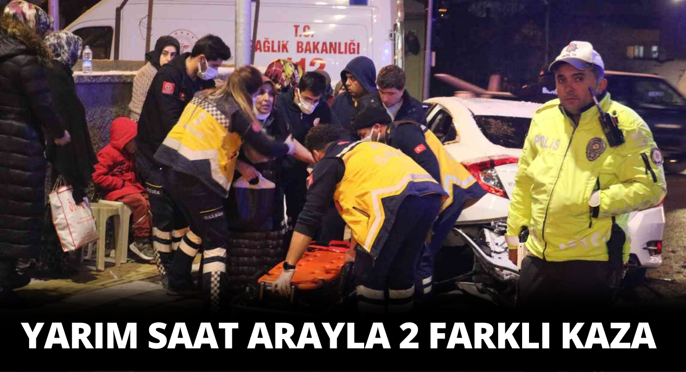 Aynı Saat İçerisinde İki Kaza 9 Yaralı