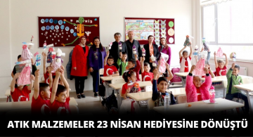 Atık Malzemeler 23 Nisan Hediyesi Oldu