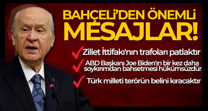 Bahçeli’den önemli açıklamalar!