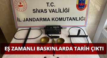 Eş zamanlı yapılan baskınlarda tarihi eserler ele geçirildi!