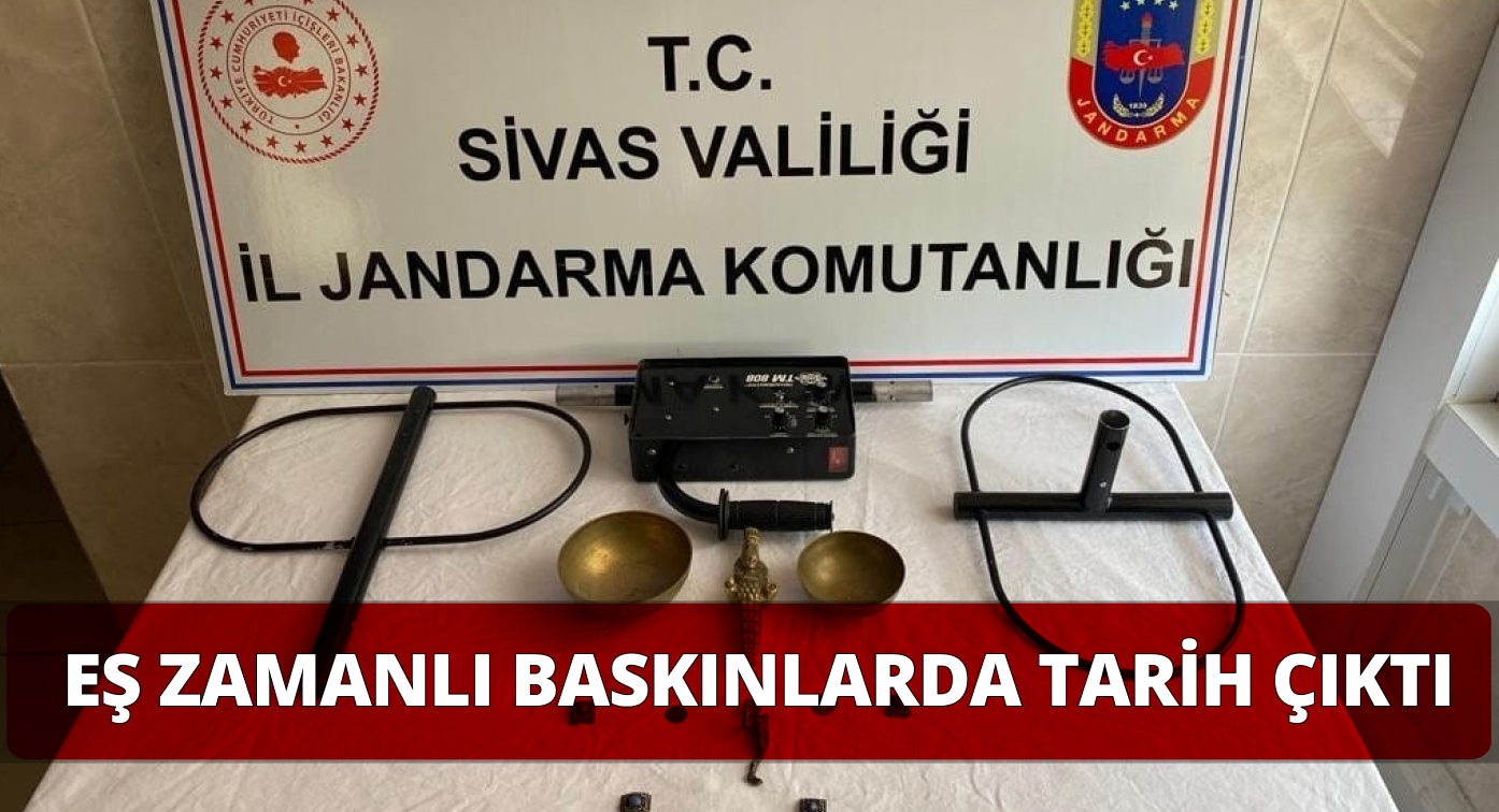 Eş zamanlı yapılan baskınlarda tarihi eserler ele geçirildi!