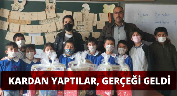 Kardan uçak maketi yapan öğrencileri THY unutmadı!