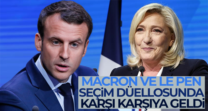 Macron ve Le Pen seçim düellosunda karşı karşıya geldi