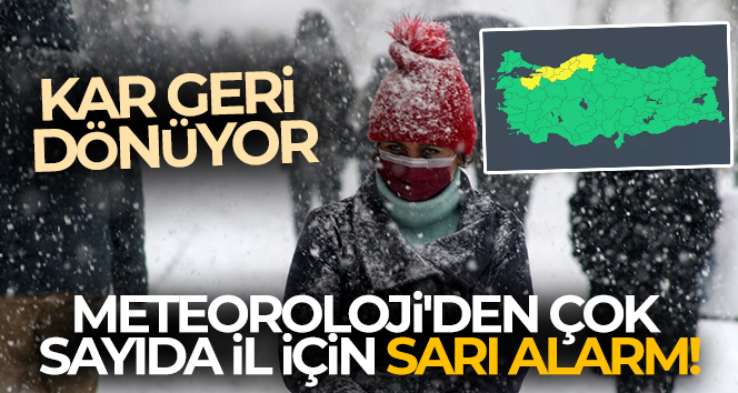 Meteoroloji’den çok sayıda il için sarı alarm! Kar geri dönüyor | 11 Nisan yurtta hava durumu