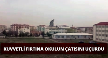 Sivas’ta Kuvvetli Fırtına Çatı Uçurdu!