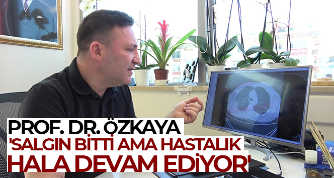 Prof. Dr. Özkaya: ‘Salgın bitti ama hastalık hala devam ediyor’