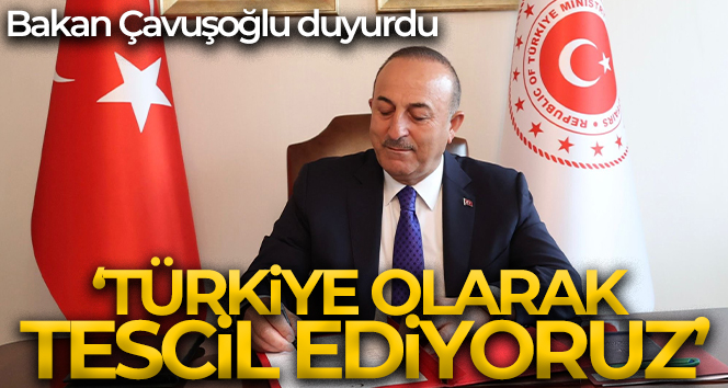 Bakan Çavuşoğlu: ‘Ülkemizin BM nezdinde yabancı dillerdeki adını da ‘Türkiye’ olarak tescil ediyoruz’