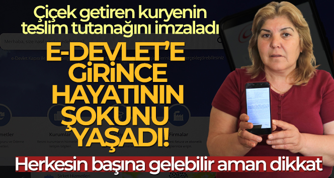 İmzaladığı çiçek teslim tutanağı hayatını kararttı
