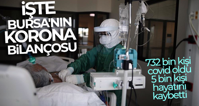 İşte Bursa’nın korona bilançosu: 732 bin kişi covid oldu, 5 bin kişi hayatını kaybetti