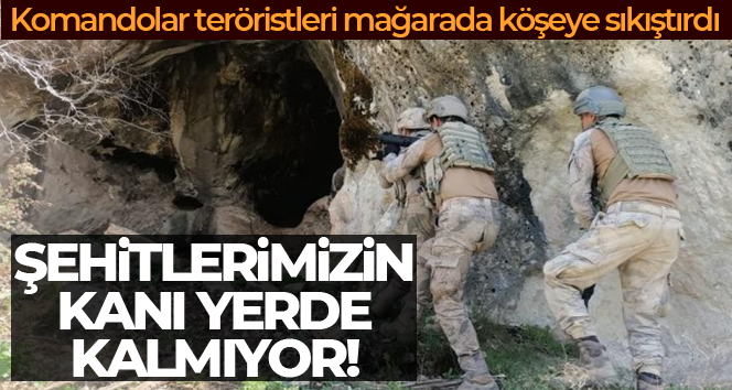 Pençe-Kilit bölgesinde operasyon: Teröristler mağarada sıkıştırıldı