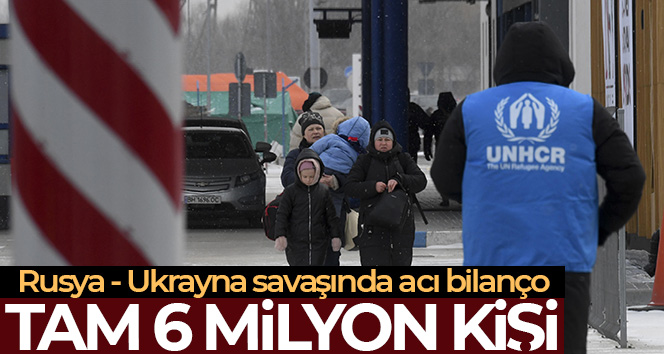 Rusya’nın saldırıları nedeniyle 6 milyondan fazla kişi Ukrayna’yı terk etti