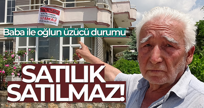 Villaya astığı pankart dikkat çekti
