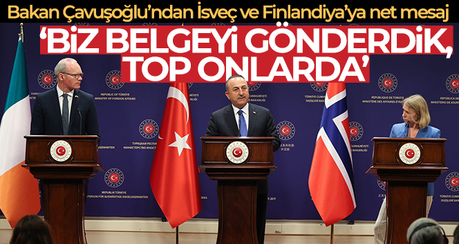 Bakan Çavuşoğlu: "Bir müzakere zemini olacaksa bizim gönderdiğimiz belge üzerinden olması gerektiğini söyledik”