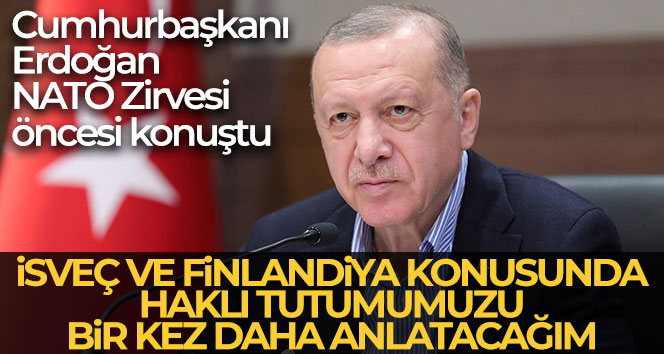 Cumhurbaşkanı Erdoğan: ‘Türkiye’nin güvenlik endişelerini dikkate almak zorundalar’