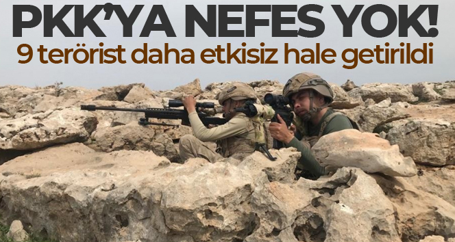 Pençe-Kilit Operasyonu’nda 9 PKK’lı terörist etkisiz hale getirildi