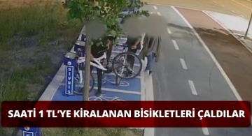 1 TL’ye Kiralanan 7 Adet Bisiklet Çalındı