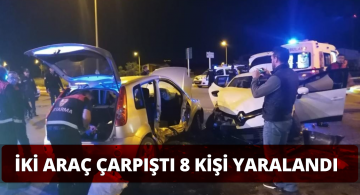 Sivas’taki Trafik Kazasında 8 Kişi Yaralandı!