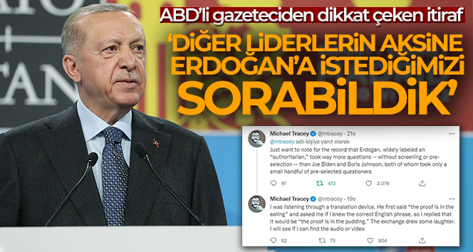 ABD’li gazeteci: ‘Erdoğan’a önceden seçilmiş soruları alan Biden ve Johnson’dan çok daha fazla soru soruldu’
